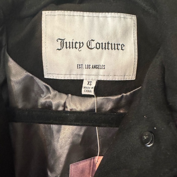 Juicy Couture Black Fringe Trucker Oversized Jacket- Size XS - Picture 4 of 11